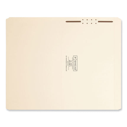 Top Tab Fastener Folders, Straight Tabs, 0.75" Expansion, 1 Fastener, Legal Size, Manila Exterior, 50/Box