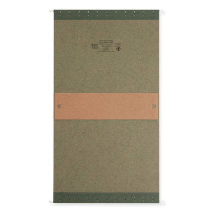 Box Bottom Hanging File Folders, 3" Capacity, Letter Size, Standard Green, 25/Box