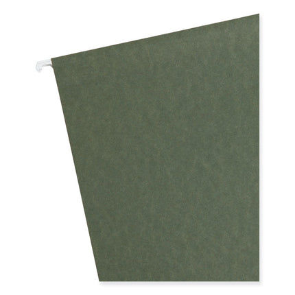 Box Bottom Hanging File Folders, 3" Capacity, Letter Size, Standard Green, 25/Box