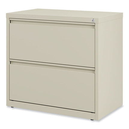 Lateral File, 2 Legal/Letter-Size File Drawers, Putty, 30" x 18.63" x 28"