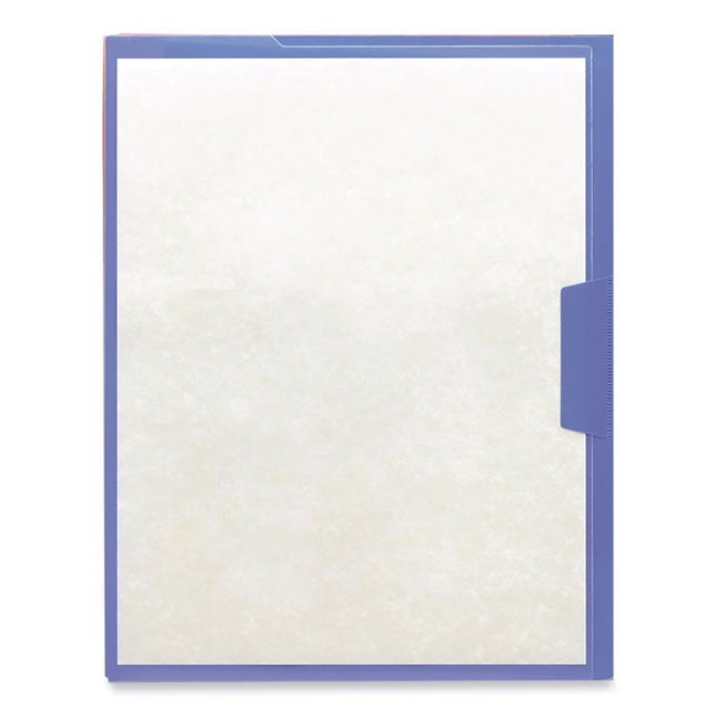 Organized Up Poly Opaque Project Jackets, Letter Size, Assorted Colors, 5/pack