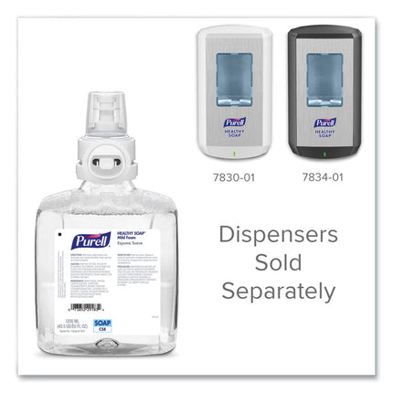 Professional HEALTHY SOAP Mild Foam Refill, For CS8 Dispensers, Fragrance-Free, 1,200 mL, 2/Carton