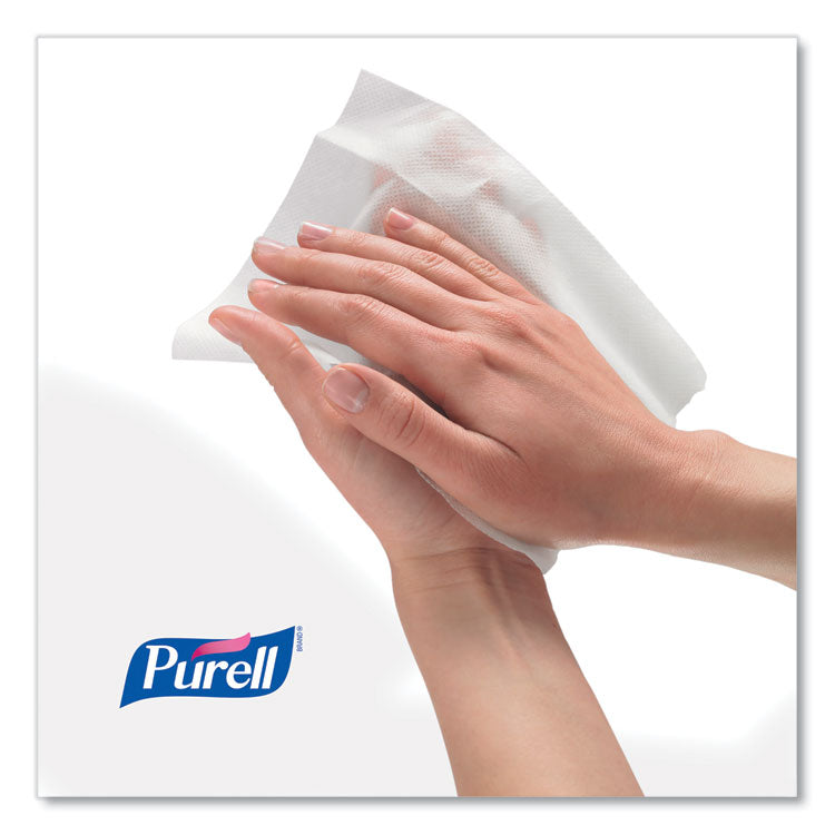 Hand Sanitizing Wipes Alcohol Formula, 6 x 7, Unscented, White, 175/Canister, 6 Canisters/Carton