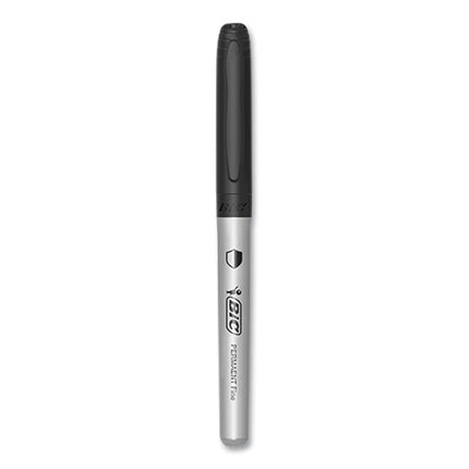 PrevaGuard Permanent Marker, Fine Bullet Tip, Black, 12/Pack