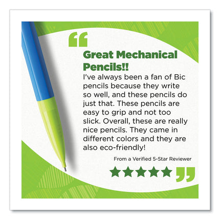 ReVolution Mechanical Pencil, 0.7 mm, HB (#2), Black Lead, Assorted Barrel Colors, 12/Pack