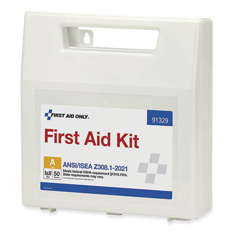 ANSI 2021 First Aid Kit for 50 People, 184 Pieces, Plastic Case