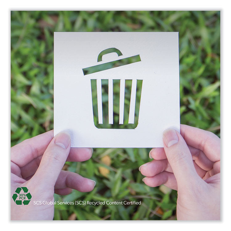 Eco Blend Max Can Liners, 23 gal, 0.8 mil, 28" x 45", Black, 25 Bags/Roll, 10 Rolls/Carton