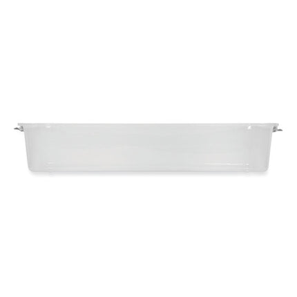 50 Qt. Latch Lid Underbed Storage Box, 17.75" x 32.5" x 6.5", Clear