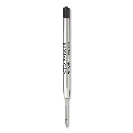 Quinkflow Refill for Parker Ballpoint Pen, Medium Tip, Black Ink, 3/Pack
