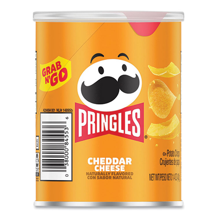 Grab and Go Cheddar Cheese Crisps, 1.4 oz Can, 12 Carton