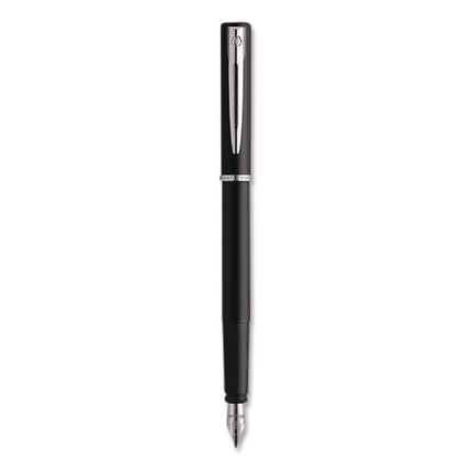 Allure Fountain Pen, Fine Point, Blue Ink, Black/Silver Barrel