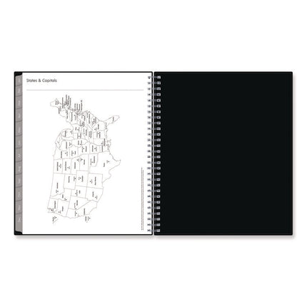 Enterprise Monthly Planner, 10 x 8, Black Cover, 12-Month (Jan to Dec): 2025