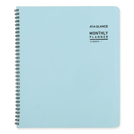 Contemporary Lite Monthly Planner, 11 x 9.5, Light Blue Cover, 12-Month (Jan to Dec): 2025
