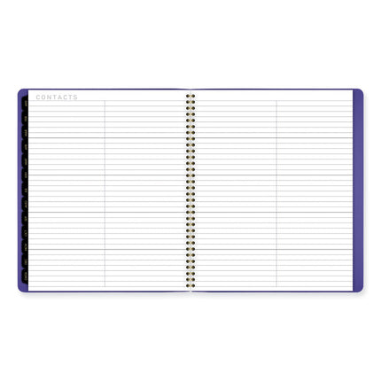 Contemporary Monthly Planner, 11.38 x 9.63, Purple Cover, 12-Month (Jan to Dec): 2025