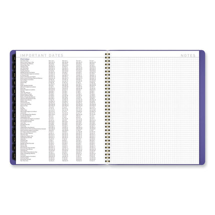Contemporary Monthly Planner, 11.38 x 9.63, Purple Cover, 12-Month (Jan to Dec): 2025