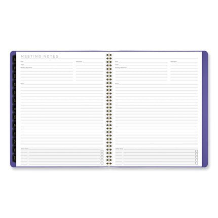 Contemporary Monthly Planner, 11.38 x 9.63, Purple Cover, 12-Month (Jan to Dec): 2025