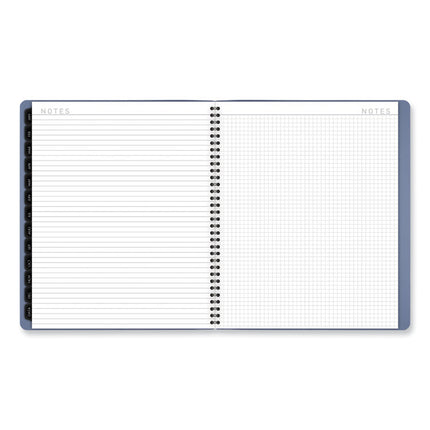 Contemporary Monthly Planner, 11.38 x 9.63, Blue Cover, 12-Month (Jan to Dec): 2025