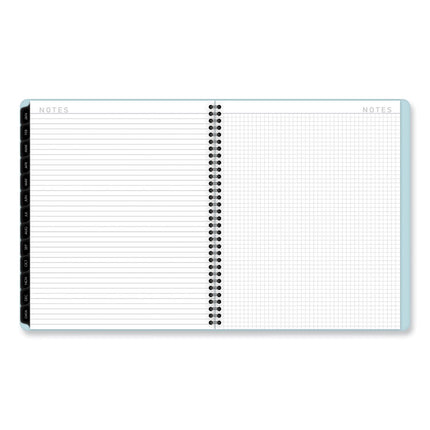 Contemporary Lite Monthly Planner, 11 x 9.5, Light Blue Cover, 12-Month (Jan to Dec): 2025