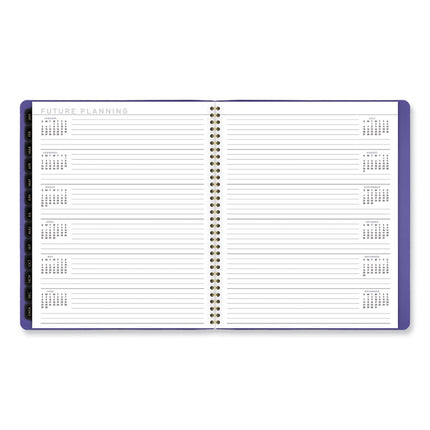 Contemporary Monthly Planner, 11.38 x 9.63, Purple Cover, 12-Month (Jan to Dec): 2025