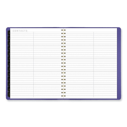 Contemporary Weekly/Monthly Planner, 11.38 x 9, Purple Cover, 12-Month (Jan to Dec): 2025