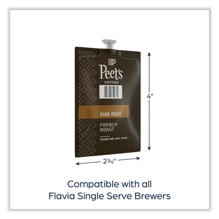 FLAVIA Ground Coffee Freshpacks, French Roast, 76/Carton