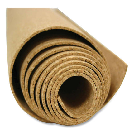 Natural Cork Roll, 48.5" x 0.25" x 144", Natural Brown