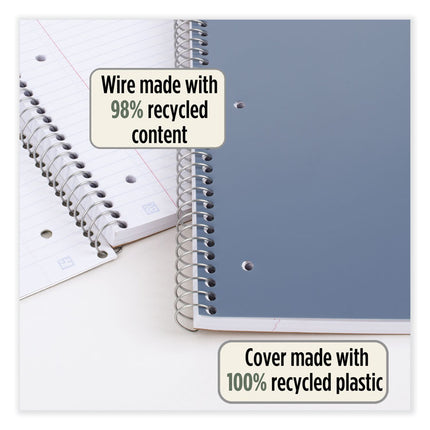 Recycled Notebook, 1-Subject, Medium/College Rule, Randomly Assorted Cover Color, (100) 11 x 8.5 Sheets