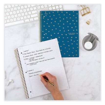 Style Wirebound Notebook, 1-Subject, Medium/College Rule, Randomly Assorted Cover Color, (80) 11 x 8.5 Sheets
