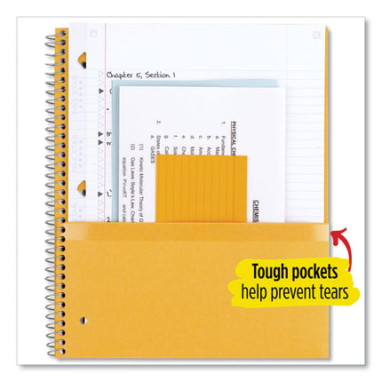 Wirebound Notebook, 1-Subject, Medium/College Rule, Assorted Cover Colors (Set 2), (100) 11 x 8.5 Sheets, 3/Pack