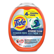 Hygienic Clean Heavy 10x Duty Power Pods, HE Compatible, Original Scent, 76 oz Tub, 45 Pods, 4/Carton