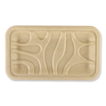 Fiber Trays, 4.8 x 8.3 x 0.7, Natural, Paper, 500/Carton