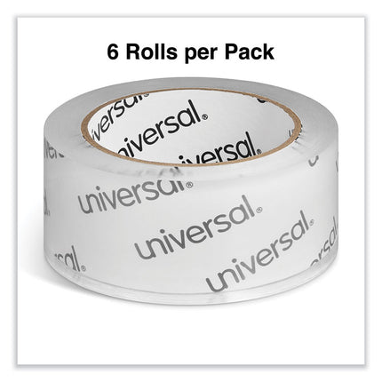 Heavy-Duty Acrylic Box Sealing Tape, 3" Core, 1.88" X 54.6 Yds, Clear, 6/pack