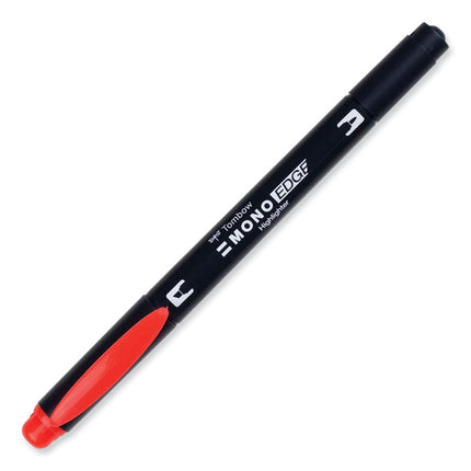 Edge Highlighters, Red Ink, Chisel/Bullet Tip, Red Barrel, 10/Box