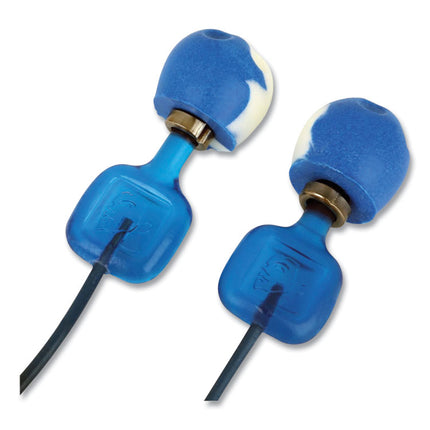 TrustFit Trak Detectable Reusable Corded Foam Earplugs, One Size Fits Most, 29 dB NRR, Blue, 1,000/Carton
