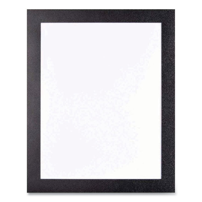 Self Adhesive Sign Holders, 11 x 17 Insert, Clear with Black Border, 2/Pack