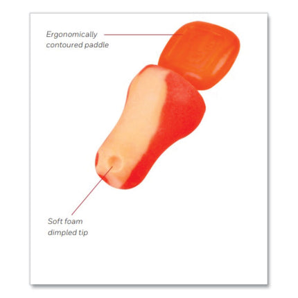TrustFit Plus Reusable Bell Shaped Uncorded Foam Earplugs, Uncorded, One Size Fits Most, 31 dB NRR, Orange, 1,000/Carton