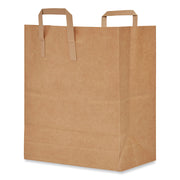 Handle Bag, #1/6 BBL Size, Natural Kraft Flat Handles, 12" x 7" x 17", Brown, 300/Bundle