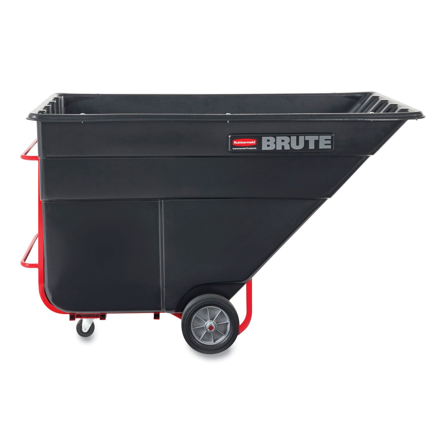 1.5 cu yd BRUTE Rotomolded Tilt Truck, 1,200 lb Capacity, Black