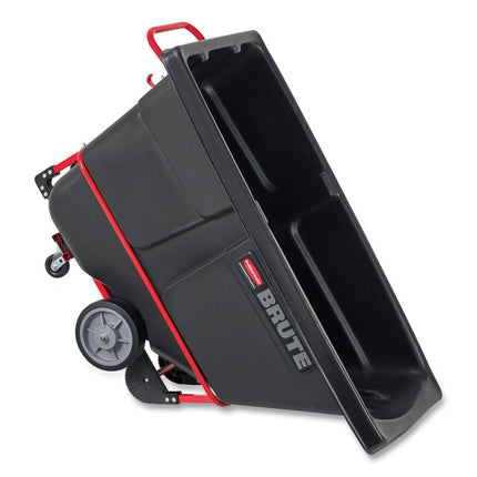1 cu yd BRUTE Rotomolded Tilt Truck, 1,250 lb Capacity, Black