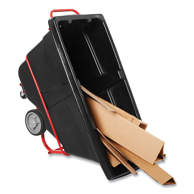 1 cu yd BRUTE Rotomolded Tilt Truck, 2,100 lb Capacity, Black