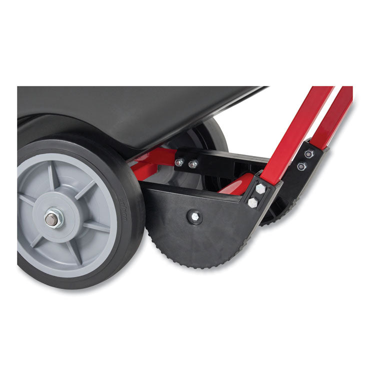 1 cu yd BRUTE Rotomolded Tilt Truck, 2,100 lb Capacity, Black
