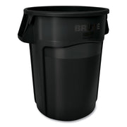Brute Container, 55 gal, Resin, Black, 3/Carton