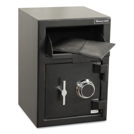 Steel Depository Safe with Combo Lock, 14 x 14.2 x 20, 1.06 cu ft, Black