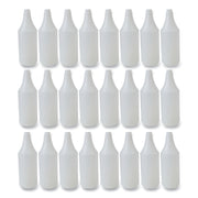 Embossed Plastic Spray Bottle, 32 oz, Clear, 24/Carton