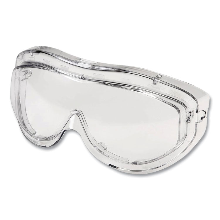 Flex Seal OTG Goggles, Clear HydroShield Anti-Fog/Anti-Scratch Lens, Clear/Navy/Gray Frame