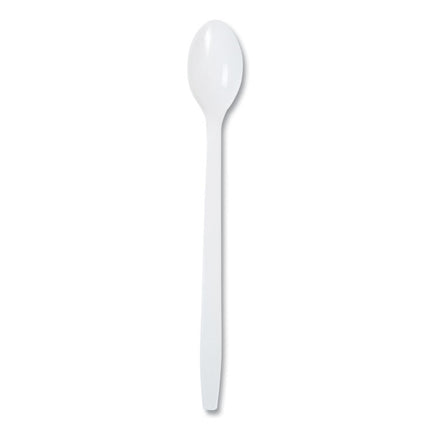Polypropylene Cutlery, Soda Spoon, Plastic, 7.87", White, 1,000/Carton
