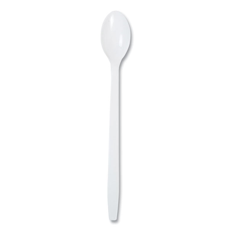 Polypropylene Cutlery, Soda Spoon, Plastic, 7.87", White, 1,000/Carton