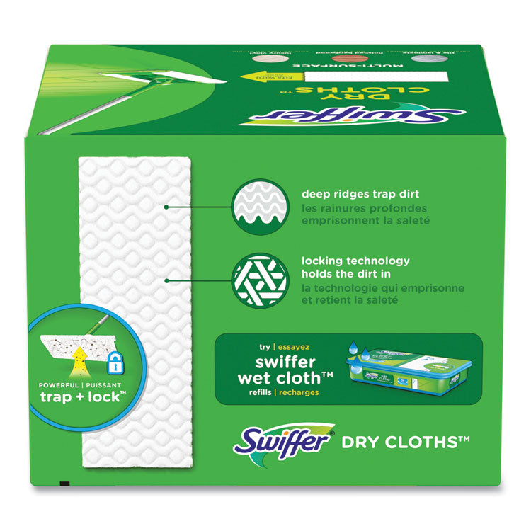 Dry Refill Cloths. 8 x 10.4, White, 32 Box, 4 Boxes/Carton