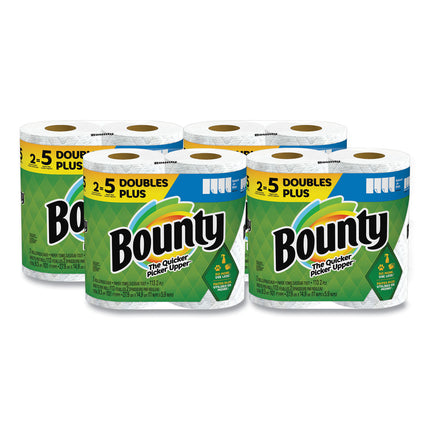 Select-a-Size Kitchen Roll Paper Towels, 2-Ply, White, 6 x 11, 113 Sheets/Roll, 2 Double Plus Rolls/Pack, 4 Packs/Carton