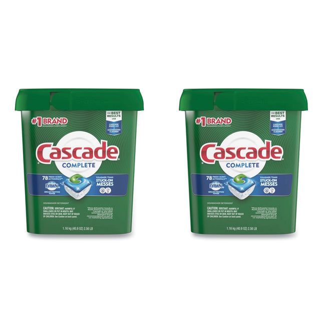 ActionPacs, Fresh Scent, 40.9 oz Tub, 78/Tub, 2 Tubs/Carton